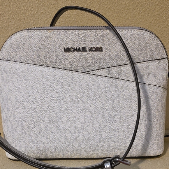 Michael Kors Light Gray Crossbody Bag - Picture 1 of 11